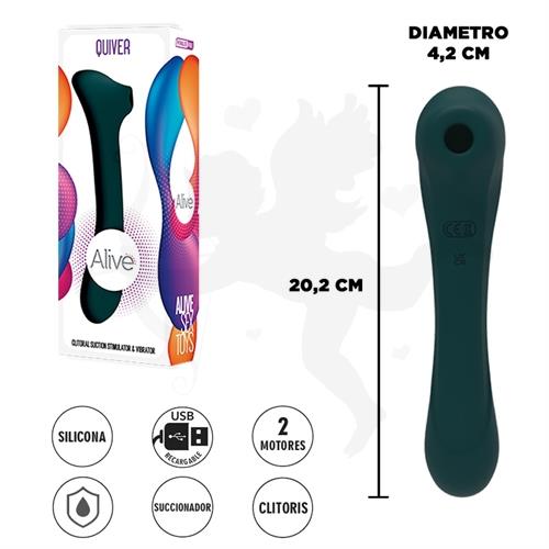 Quiver succionador de clitoris y vibrador