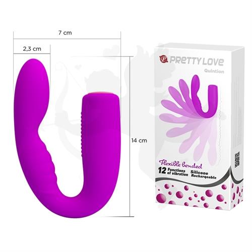 Vibrador estimulador de punto G y masajeador de clitoris 